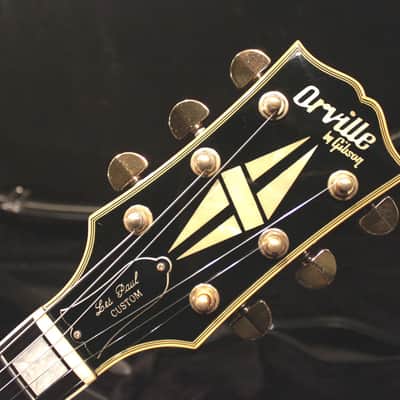 Orville by Gibson LPC-57B Les Paul Custom Black Beauty (1993) MIJ Fujigen – Ebony, Japan Vintage image 6