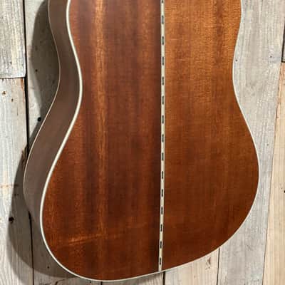 Fender PD-220E All Mahogany Dreadnought Acoustic-electric Guitar - Aged Cognac Burst, Help Support Small Business & Buy It Here! image 10