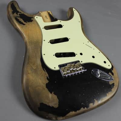 MJT Official Custom Order Vintage Aged Nitro Finish Guitar Body Mark Jenny VTS Black image 1