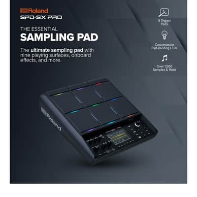 Roland SPD-SX Pro  9-Zone Digital Percussion Sampling Pad 2022 - Present - Black image 7