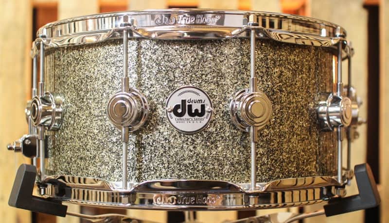 DW Collector's Maple Gold Galaxy Snare Drum - Gold Galaxy image 1