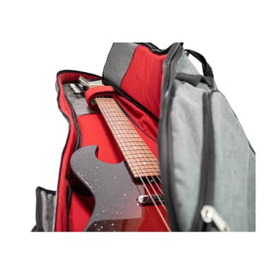 Silvertone Electric Guitar Gigbag - 20mm / Red Interior (SCEGB2-GR) image 6