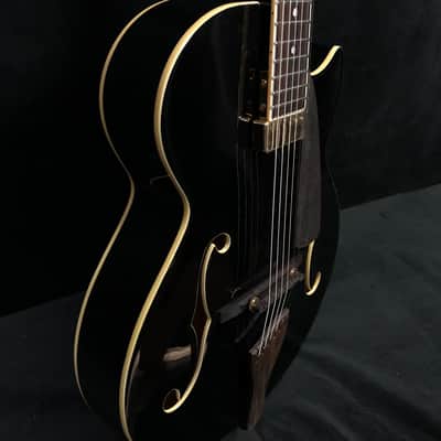 2018 Peerless Martin Taylor Virtuoso Black #7707 Archtop Electric Guitar image 7