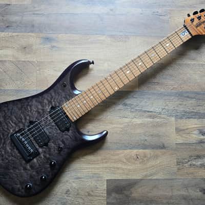 Ernie Ball Music Man JP-15 7 - Transparent Black Quilt image 2