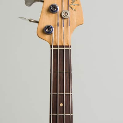 Fender Precision Bass Solid Body Electric Bass Guitar (1963), ser. #92338, black tolex hard shell case. image 5