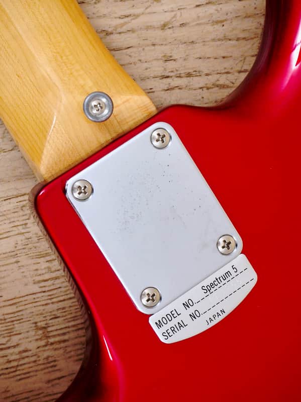 1990s Teisco Spectrum 5 Vintage Reissue Guitar Metallic Red Kawai