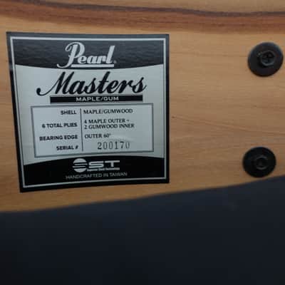 Pearl Masters Maple Gum 22' Black Diamond image 14