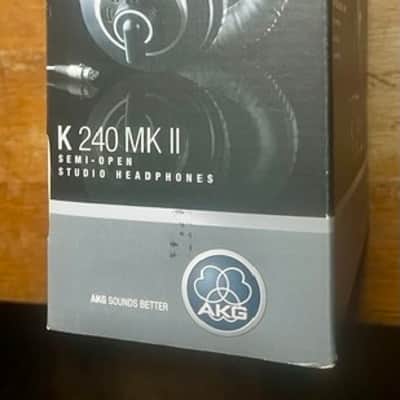 AKG K240 MKII Professional Semi-Open Back Studio Headphones 2010s - Black image 2