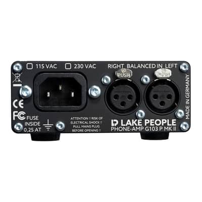 Immagine Lake People LP-G103-P-MKII XLR-Stereo Headphone Amplifier for recording and livesound - 3