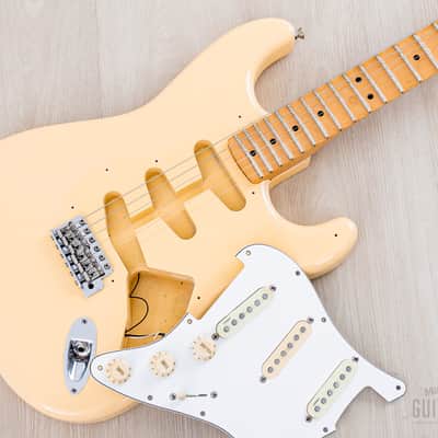 1996 Fender Custom Edition Yngwie Malmsteen Stratocaster ST72-140YM Yellow White w/ Dimarzio, Case & Hangtag, Japan MIJ image 22