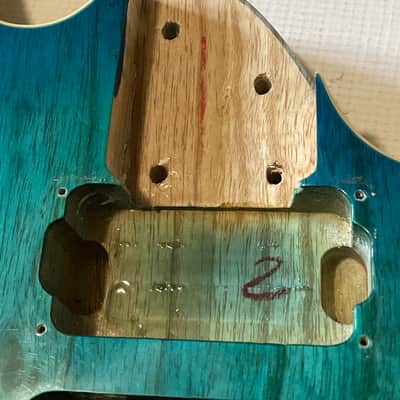 2010's Indonesian Ibanez RG470AHM Blue Moon Burst Ash Guitar Body Floyd Ready image 8