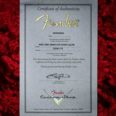 Fender Custom Shop NAMM 2025 Limited Edition 1965 Compound Radius Stratocaster Journeyman w/ Closet Classic Hardware- Aged Lake Placid Blue 2025 (CZ587172) image 6