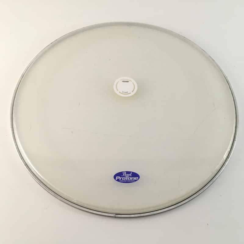 Pearl Protone 22” Bass Drum Head Clear Ply Drum Set Percussion Batter + Evans AF Patch image 1