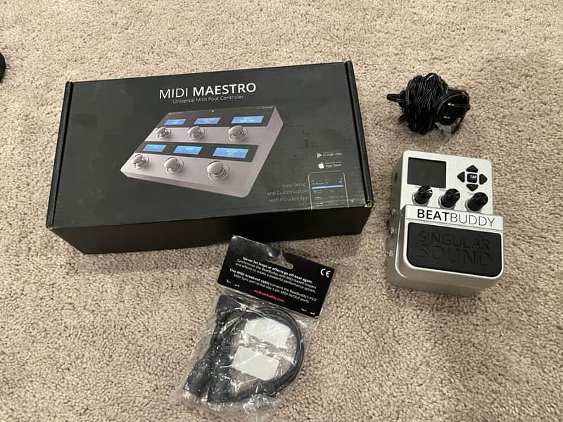 Singular Sound BeatBuddy with Middi Maestro Foot Controller image 1