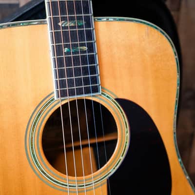 Morris W-40 Acoustic Guitar 1978 Natural Made in Japan MIJ w/ Case image 5