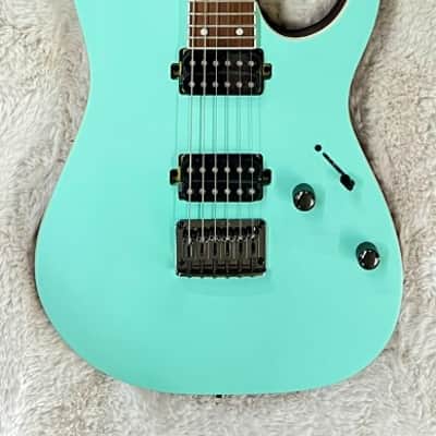 Ibanez RG421QMCBB RG Solid Body Electric Guitar, Sea Shore Matte image 1