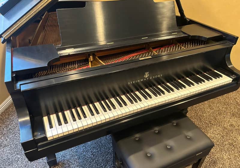 Steinway & Sons grand piano M 1926 - Satin Black image 1