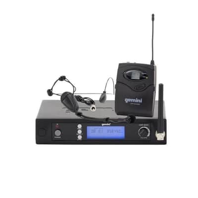 Gemini UHF-6100HL: Wireless Headset Microphone with Detachable Lavalier System image 1