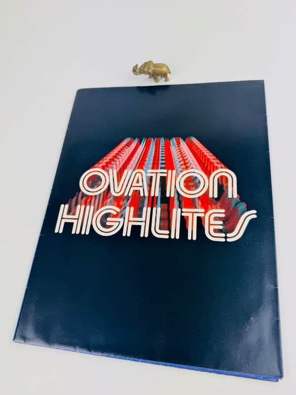 Ovation “Highlights” Foldout Catalog Poster 1984 image 1