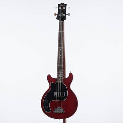Gibson Les Paul Junior Tribute DC Bass (Left-Handed), Worn Cherry | Demo image 2