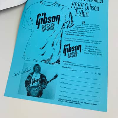 Gibson "Jammin' with Joe" Promotional Dealer Pack 1993 image 5