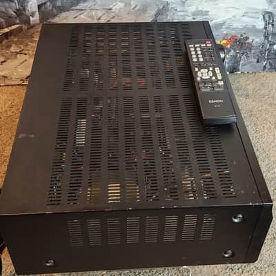 Denon Denon AVR-391 is a 5.1-channel home theater A/V receiver 90s - Black image 6
