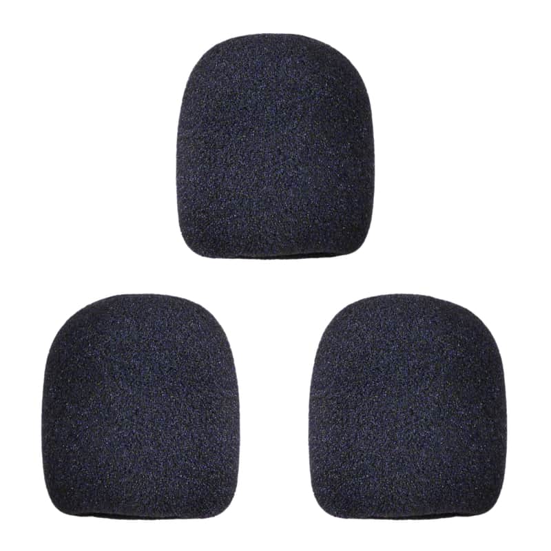Microphone Windscreen - 3 Pack - Black - Fits Shure SM58, Beta 58A & Similar - Vocal Mic Cover New image 1