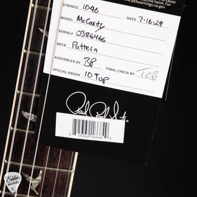 2024 - PRS McCarty - Black Gold Wraparound Burst image 15