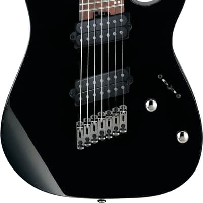 IBANEZ RGMS7-BK Iron Label 7-saitige E-Gitarre black image 2