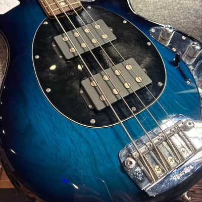 Ernie Ball Music Man StingRay 4 HH with Rosewood Fretboard - Trans Blue image 11