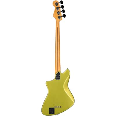 Fender American Ultra II Meteora Electric Bass, Maple Fingerboard (with Case), Solar Flare image 4