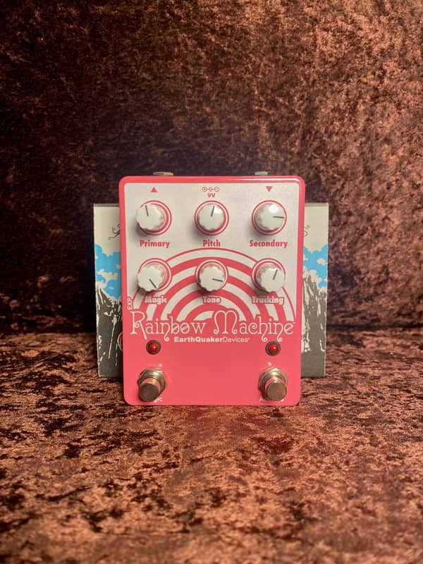 EarthQuaker Devices Rainbow Machine Polyphonic Pitch Shifting Modulator V2 2017 - Present - Pink Sparkle / White Print image 1