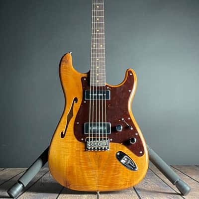 Fender Custom Shop Artisan Dual P90 Koa Strat, NOS, Rosewood Fingerboard- Aged Natural image 9