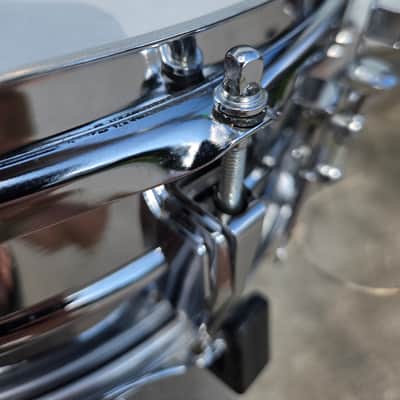 Vintage Ludwig No. 400 Supraphonic 5x14" 10-Lug Aluminum Snare Drum w/ Keystone Badge 1967 (242-1) image 8