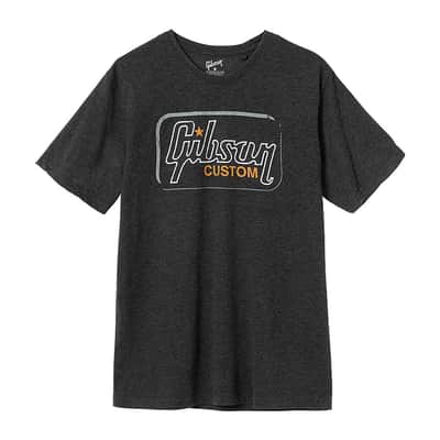 Gibson Custom Shop Logo T-Shirt (X-Large, Heathered Grey)