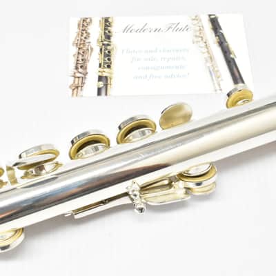Used Jupiter Capital Edition Student Flute Silver Plated Offset G & C Foot w/ D# Roller Just Serviced image 9