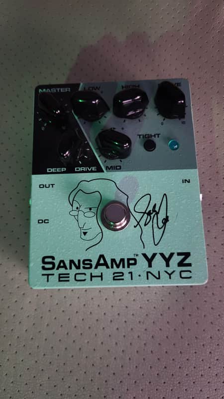 Tech 21 NYC YYZ Geddy Lee Rush Signature SansAmp Overdrive Bass Guitar Pedal image 1