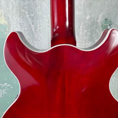Harmony Comet with Rosewood Fretboard - Trans Red image 9
