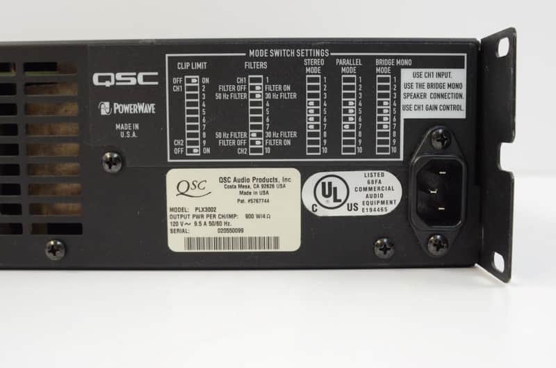 QSC PLX-3002 3000 Watt Power Amplifier - PLX3002 | Reverb