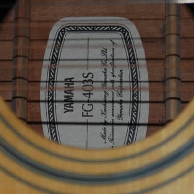 Yamaha FG-403S Acoustic Guitar image 4
