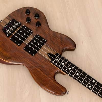1982 Electric Wood Limited Wal Mk1 Pro Left-Handed Vintage Bass w/ Case, Paperwork image 8