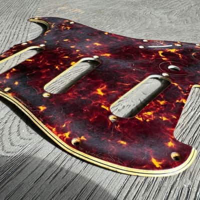 Spitfire Tortoiseshell Strat Pickguard - Relic Tortoise Stratocaster image 2