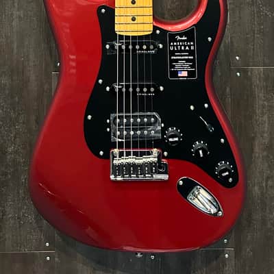 BRAND NEW 2025 Fender American Ultra II Stratocaster HSS Sinister Red w/ Case image 1