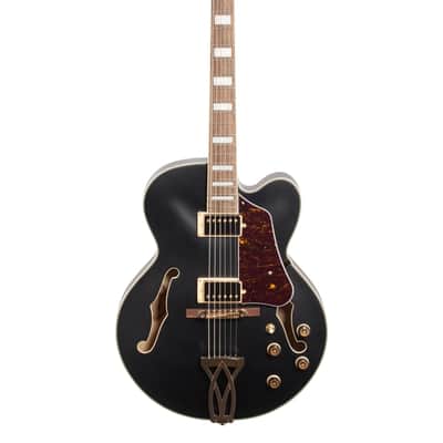 Ibanez Artcore AF75G Hollowbody Guitar Black Flat image 2