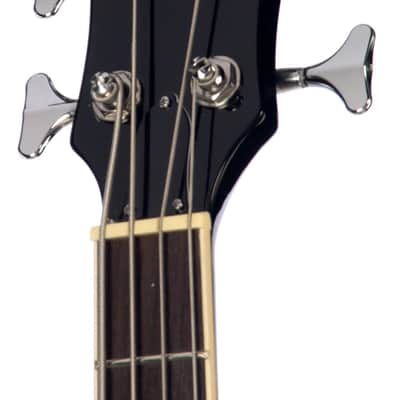 Eastwood MRG Series Tone Chambered Mahogany Maple Top Body Set Maple Neck 4-String Bass Guitar w/Gig Bag image 5