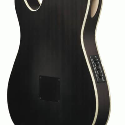Ibanez TOD10NTKF Tim Henson Signature Nylon Electric Guitar - Transparent Black Flat image 4