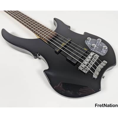 Warwick RockBass Vampyre 5-String Bass Solid Black MEC Active 2-Band 9.72 Pounds RB D 561288-21 image 5