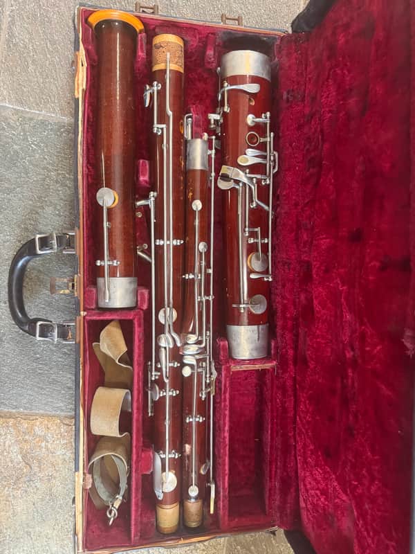 Conn brand Wood Bassoon with case and bocal image 1