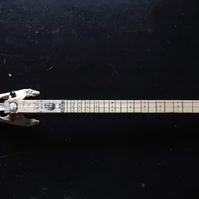 Cigarbox guitar 3 string crocodile skull guitar image 10
