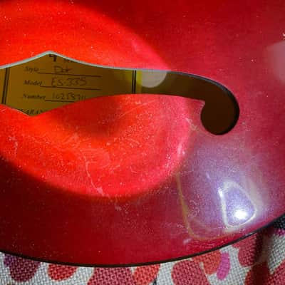 2018 Gibson Memphis ES-335 Dot - Wine Red (Burstbuckers, OHSC & COA) image 3